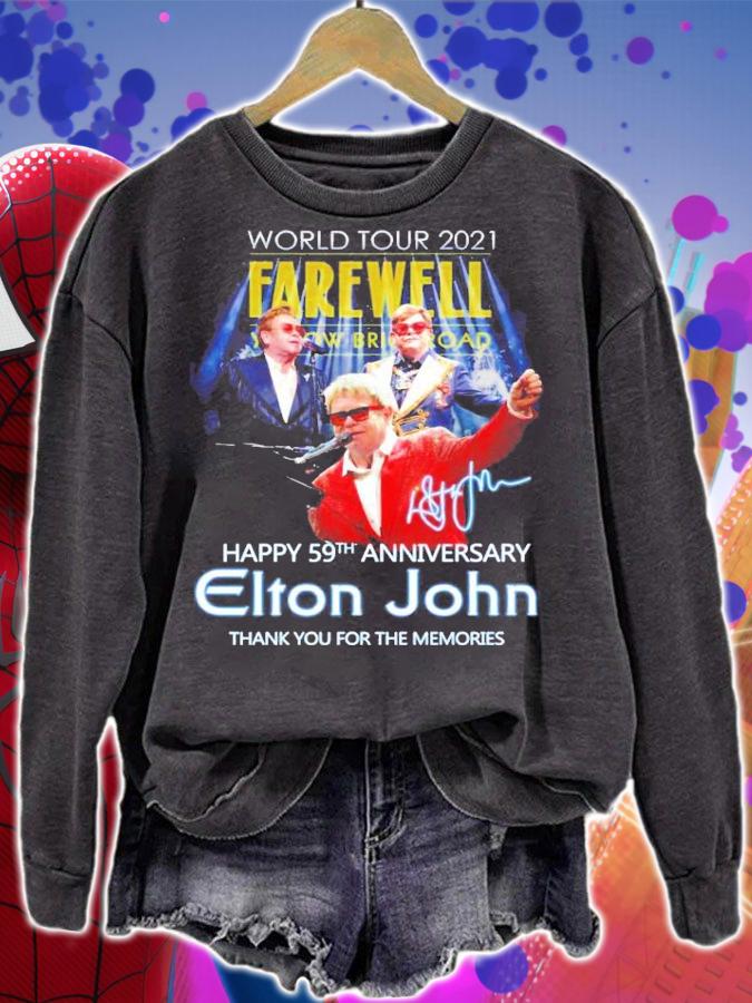 Farewell happy 59th anniversary Elton John signature shirt