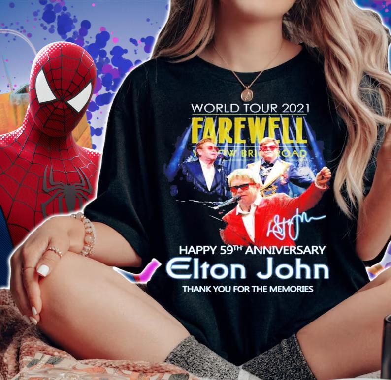 Farewell happy 59th anniversary Elton John signature shirt