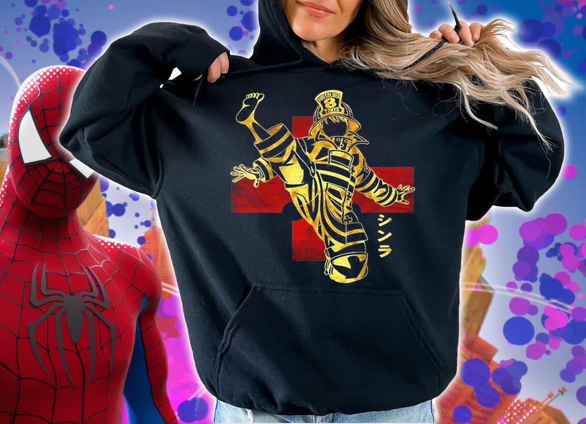 Fire Force Shinra Kusakabe logo T-shirt hoodie
