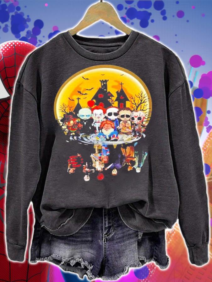 Horror Characters chibi Halloween shirt