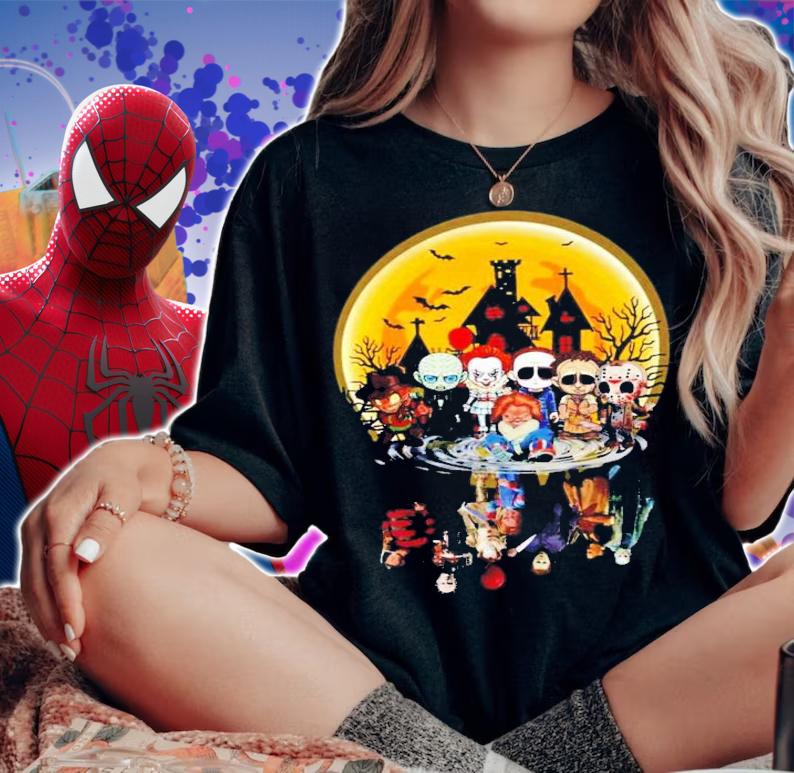 Horror Characters chibi Halloween shirt