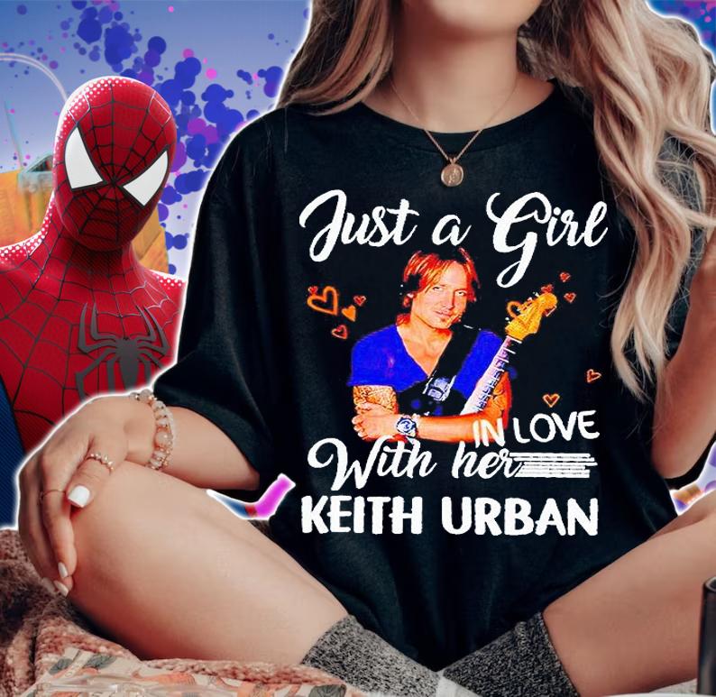 Just a girl in love with her Keith Urban T-shirt