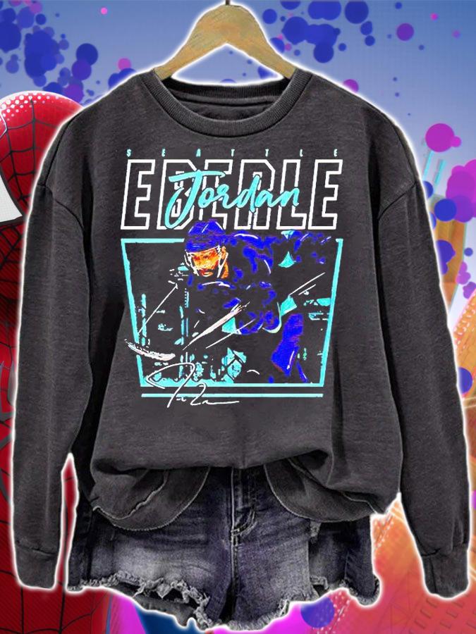 Seattle Hockey Jordan Eberle Cage signature T-shirt sweatshirt