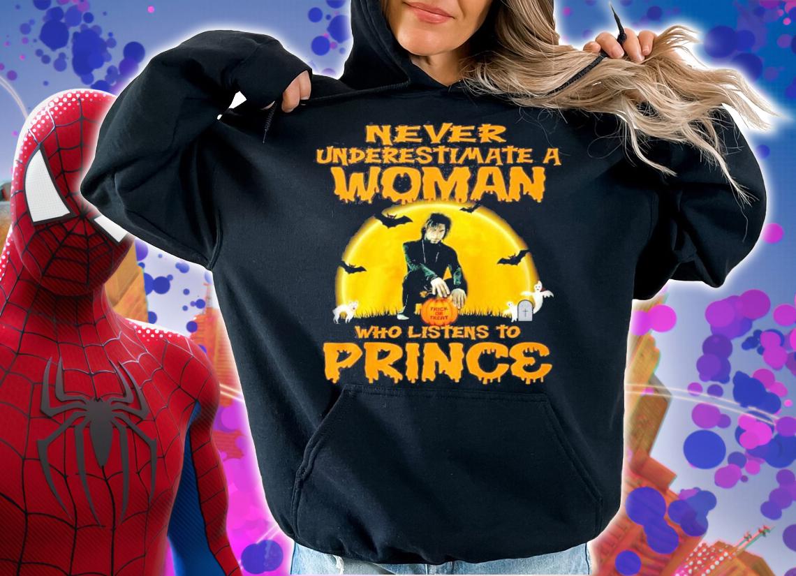 Trick Or Treat Never underestimate a woman who listens to price Halloween shirt hoodie