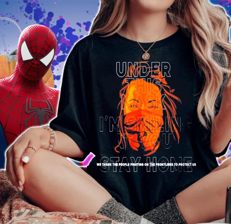 Under This Mask I'm smiling at you stay home shirt
