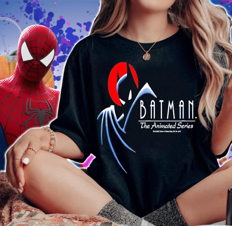 Batman Animated Series Silhouette Logo shirt woman shirt