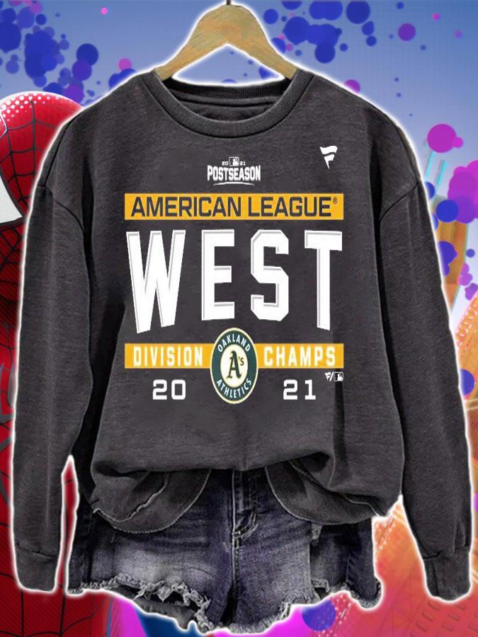 Oakland Athletics 2021 American League West Division Champions shirt sweatshirt