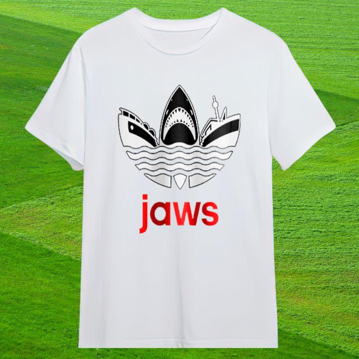 Shark Jaws Adidas Logo Shirt - Bold Design for Comfort and Style