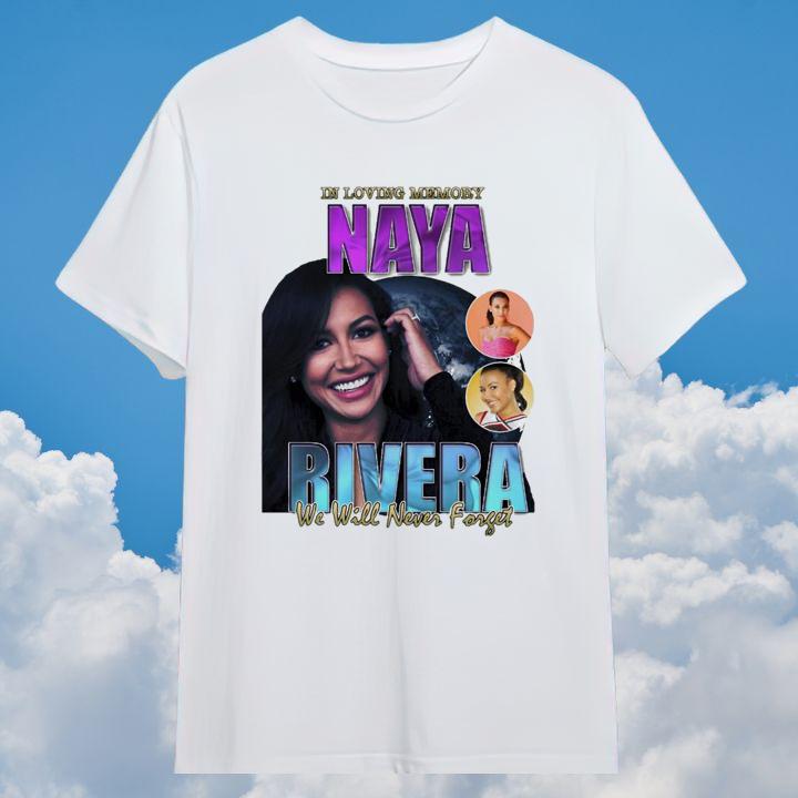 In Loving Memory Naya Rivera We Will Never Forget Memorial Thank You Shirt