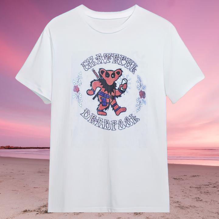 Funny Grateful Deadpool Grateful Dead Dancing Bear Shirt