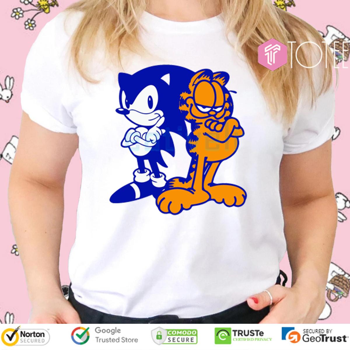 Sonfield Parody Sonic X Garfield T-Shirt