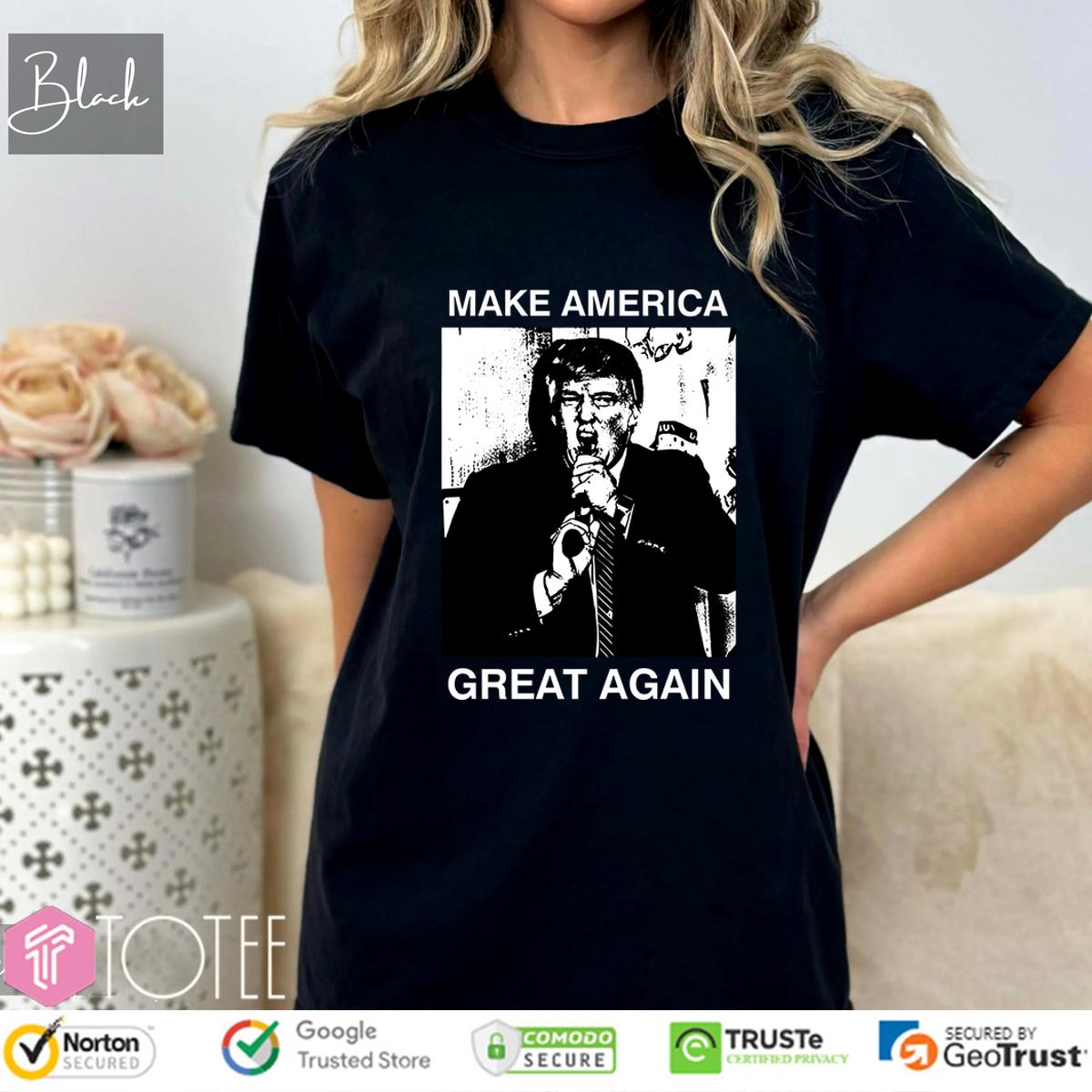 Trump Gun In Mouth Make America Great Again Shirt