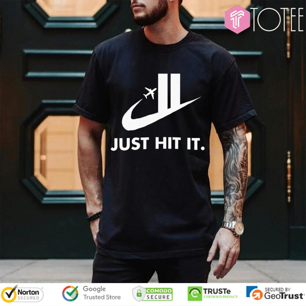 Just Hit It Nike Logo T-Shirt