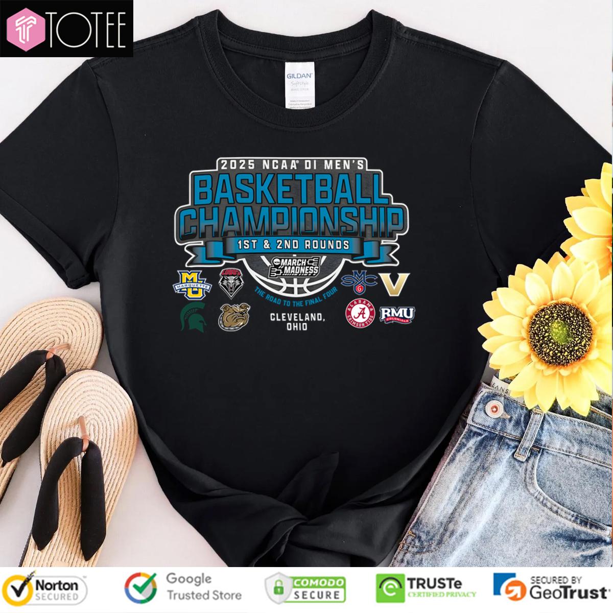 Ncaa Di Mens Basketball Championship 1St And 2Nd Rounds 2025 Cleveland Ohio Shirt