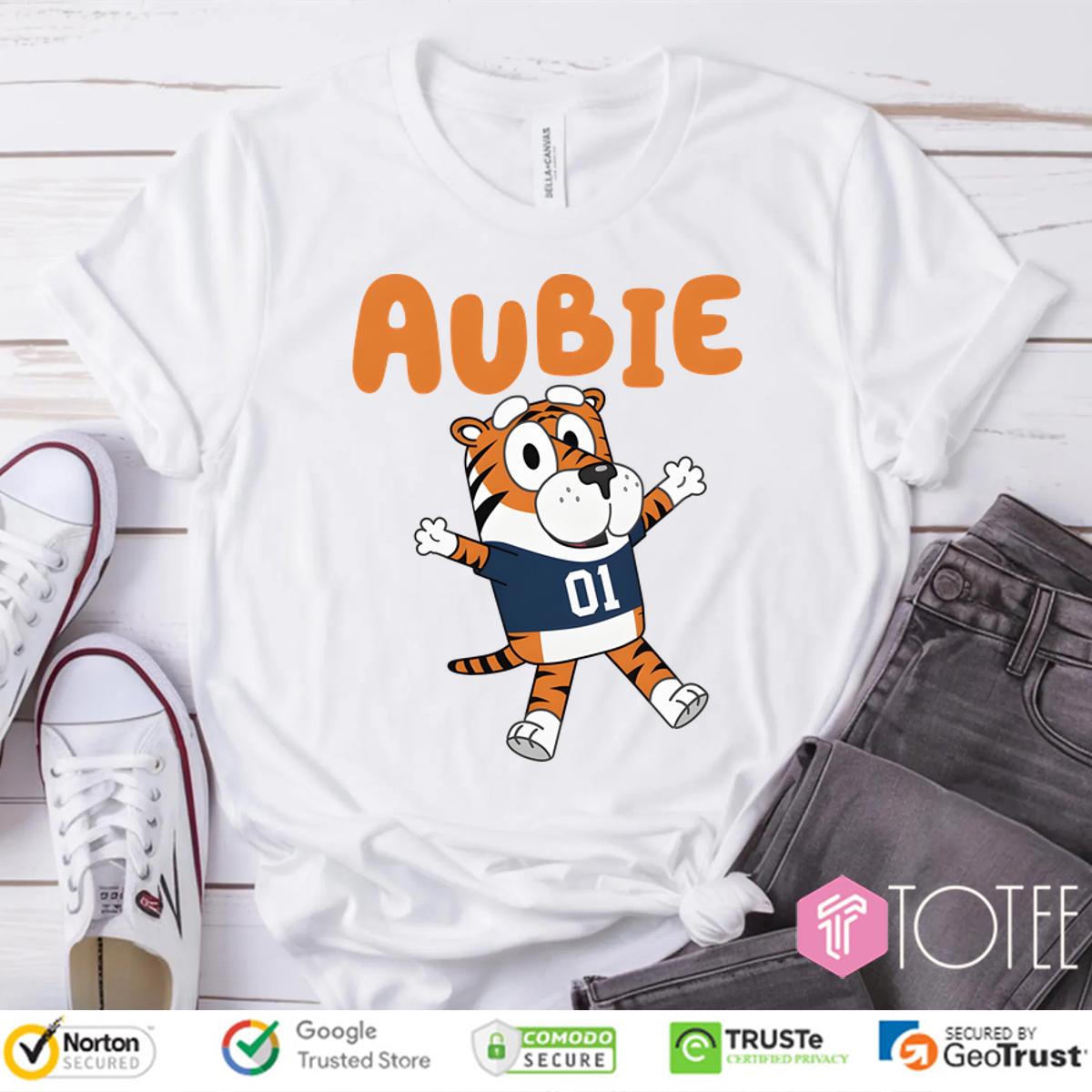 Aubie Tiger Bluey Muffin Heeler Auburn Tigers T-Shirt