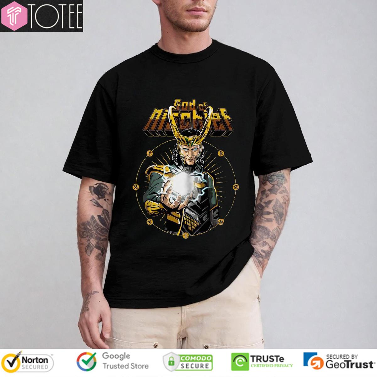 Loki God Of Mischief Marvel Vintage T-Shirt