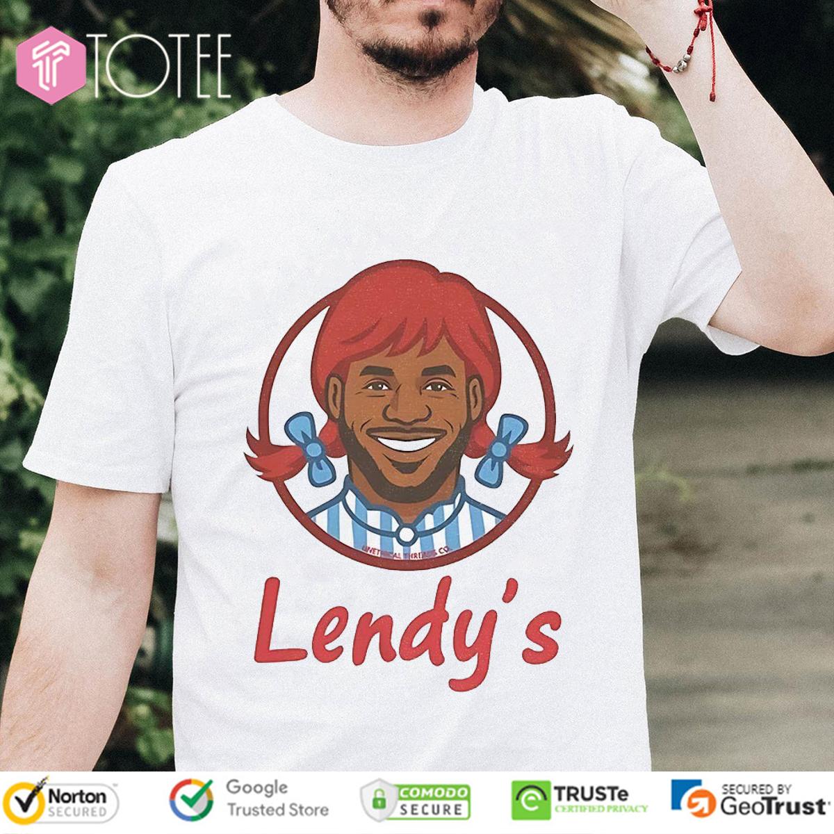 Lendy's LeBron James Parody Wendy's Logo T-Shirt