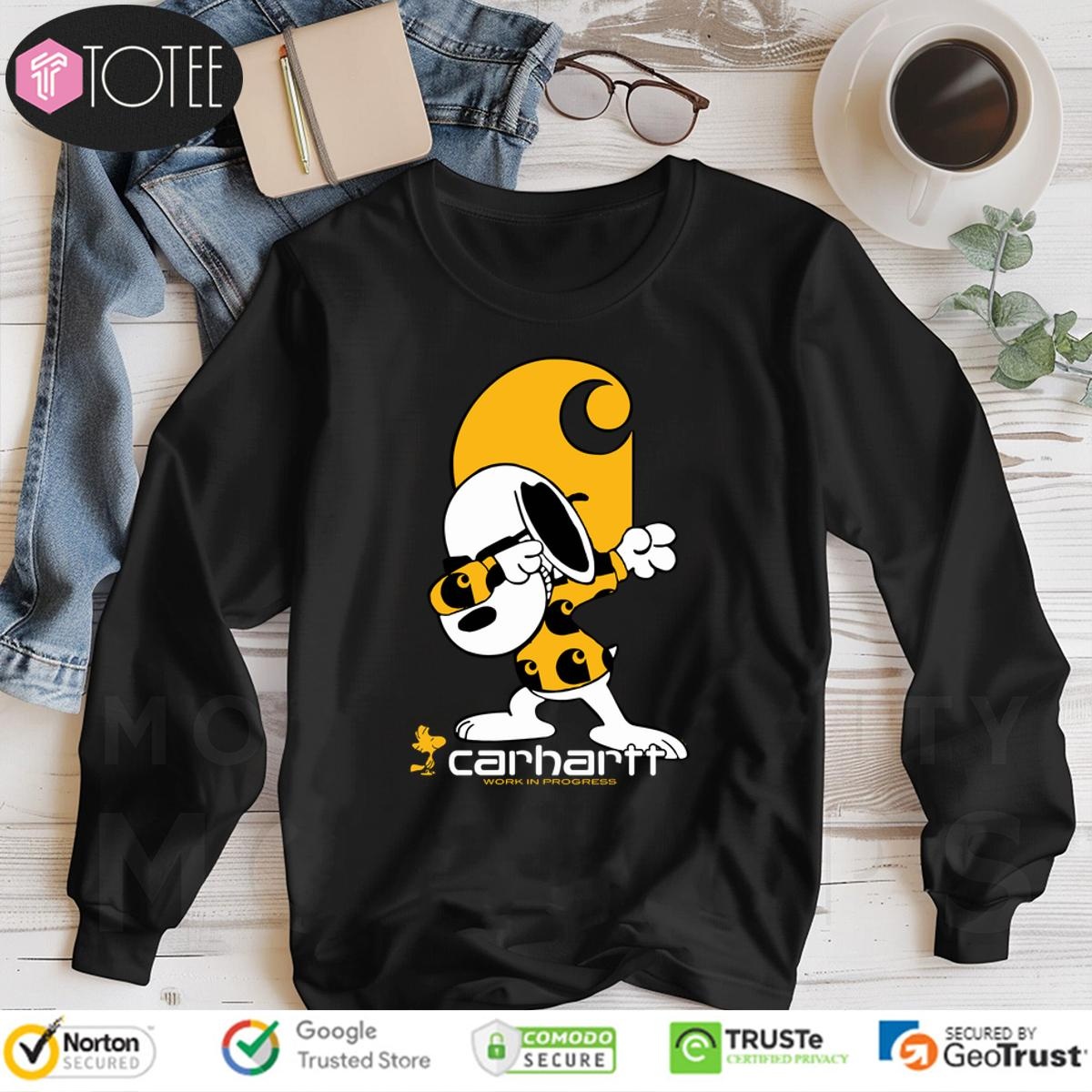 Snoopy Dabbing Carhartt Work In Progress Long Sleeve