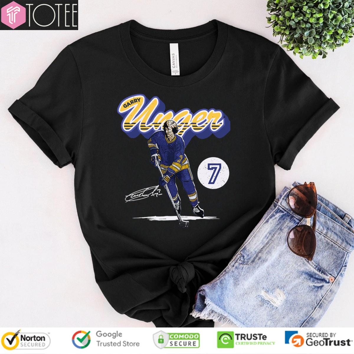 St. Louis Blues Garry Unger Signature T-shirt
